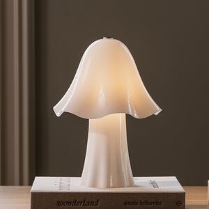 Globen Lighting Επιτραπέζιο φωτιστικό Bello λευκό, ύψος 30 εκ., γυαλί/μέταλλο, Λευκό, Σαλόνι / τραπεζαρία, Γυαλί, Σκανδιναβικό