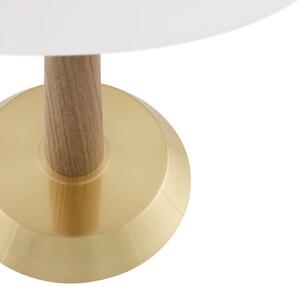 Globen Lighting Επιτραπέζιο φωτιστικό Ligna, ύψος 39 εκ., λευκό/ορείχαλκο, Ξύλου, Σαλόνι / τραπεζαρία, Μέταλλο, σχεδιασμός