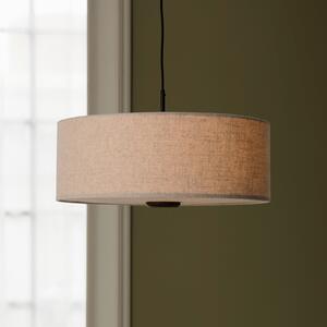 Globen Lighting Κρεμαστό φωτιστικό Bosco 55, μπεζ, Ø 55 εκ., ύφασμα, ρυθμιζόμενος, Μπεζ, Σαλόνι / τραπεζαρία, Ύφασμα / Κλωστοϋφαντουργία, Σκανδιναβικό
