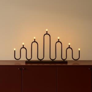 Globen Lighting Κηροπήγιο Noel 7, μπρούντζινο, πλάτος 76 εκ., Μπρούτζινο / Αντικέ ορείχαλκου, Μέταλλο, Σκανδιναβικό