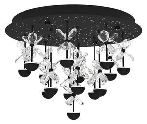 Φωτιστικό Οροφής - Πλαφονιέρα Pianopoli 2 390275 50x36,5cm Led Black-Clear Eglo