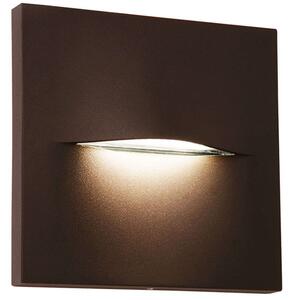 Φωτιστικό Τοίχου - Απλίκα Square Vita 4298401 14x3,3x14cm Led 170lm 3W 3000K Brown Viokef