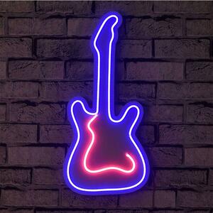 Διακοσμητικό Φωτιστικό Τοίχου Guitar 395NGR2059 26x2x55cm Led 25,2W Blue-Pink Wallity