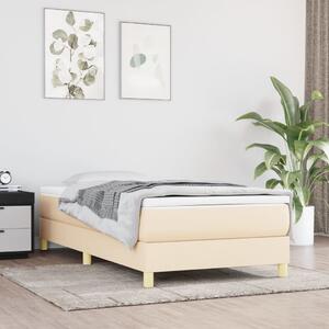 VidaXL Πλαίσιο Κρεβατιού Boxspring Κρεμ 80 x 200 εκ. Υφασμάτινο