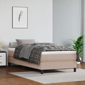 VidaXL Πλαίσιο Κρεβατιού Boxspring Καπουτσίνο 90x200 εκ. Συνθετ. Δέρμα