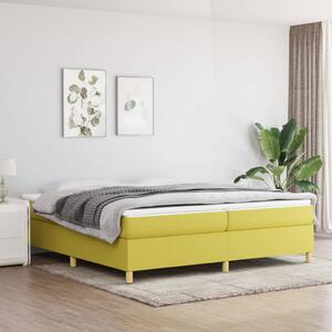 VidaXL Κρεβάτι Boxspring με Στρώμα Πράσινο 200x200 εκ. Υφασμάτινο