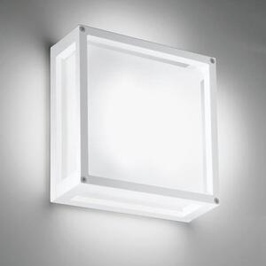 Φωτιστικό Τοίχου - Απλίκα Home LD0251B3 25x25x9,5cm Led 20W 3000K IP54 White Zafferano