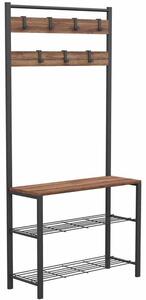 Έπιπλο Εισόδου 203DRG1701 86x30x172cm Oak-Black