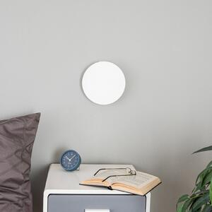 TK Lighting Φωτιστικό τοίχου Lunia New, λευκό, Ø 20 cm, ρυθμιζόμενος, Λευκό, Σαλόνι / τραπεζαρία, Μέταλλο