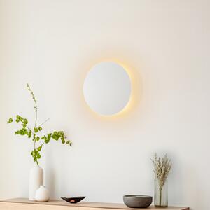 TK Lighting Φωτιστικό τοίχου Lunia New, λευκό, Ø 30 cm, ρυθμιζόμενος, Λευκό, Σαλόνι / τραπεζαρία, Μέταλλο