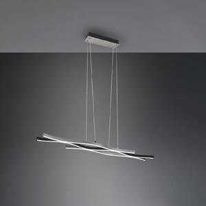 Trio Lighting Blaze LED κρεμαστό φωτιστικό, CCT, dimmable, αλουμίνιο, ρυθμιζόμενος, Μεταλλικό, Σαλόνι / τραπεζαρία, Μέταλλο, σύγχρονο