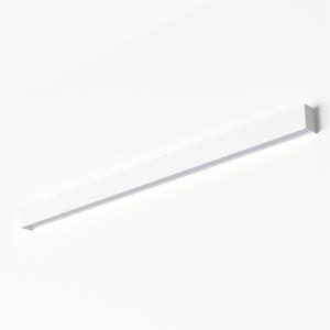 Nowodvorski Lighting Απλίδα Straight L, 122 cm, λευκό, Λευκό, Σαλόνι / τραπεζαρία, Μέταλλο, σύγχρονο, Γωνιακός τοίχος