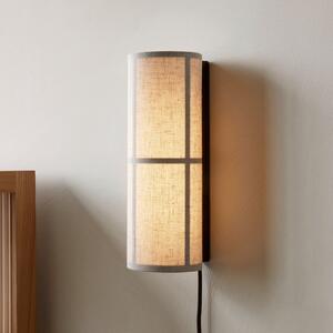 Audo Copenhagen Hashira LED φωτιστικό τοίχου με πρίζα, φυσικό, Μπεζ, Σαλόνι / τραπεζαρία, Ύφασμα / Κλωστοϋφαντουργία, σχεδιασμός