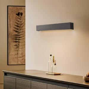 Nowodvorski Lighting Φωτιστικό τοίχου Straight S, 62 cm, μαύρο, Μαύρο, Σαλόνι / τραπεζαρία, Μέταλλο, σύγχρονο, Γωνιακός τοίχος