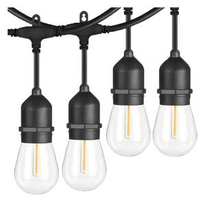 LED εξωτερική διακοσμητική σειρά 15xE27/1W/230V 15μ IP65 μαύρο