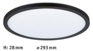 Paulmann Atria Shine LED Panel μαύρο Ø29cm 3000K on/off, Μαύρο, Σαλόνι / τραπεζαρία, Πλαστικό, σύγχρονο