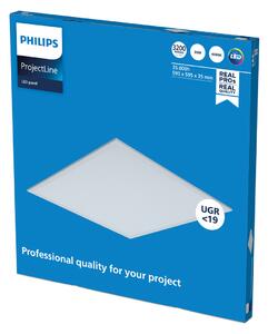 Philips ProjectLine LED πάνελ UGR<19 840 60x60cm, Λευκό, Μελέτη / Γραφείο, Μέταλλο, Γωνιακά φωτιστικά