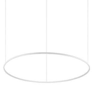 Ideallux Ideal Lux LED κρεμαστό φωτιστικό Oracle Slim λευκό 3.000 K Ø 150 cm, Λευκό, Σαλόνι / τραπεζαρία, Μέταλλο, σύγχρονο