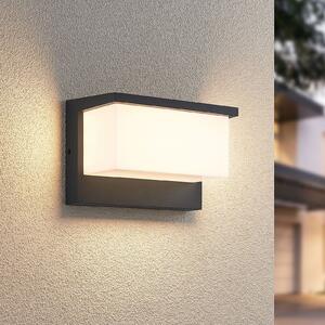 Trio Lighting Εξωτερικό φωτιστικό τοίχου LED Nestos, IP54, Μαύρο, Μέταλλο, σύγχρονο