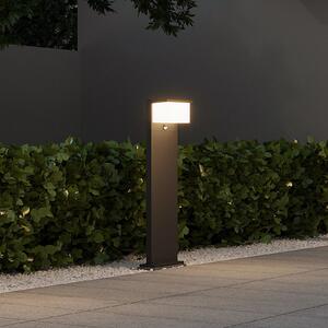 Trio Lighting Φωτιστικό μονοπατιών LED Nestos με αισθητήρα κίνησης, IP54, Μαύρο, Μέταλλο, σύγχρονο