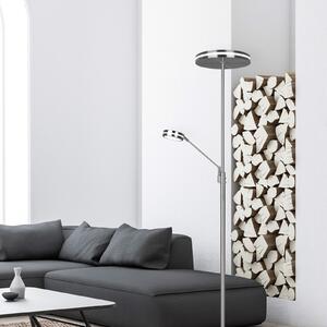 Trio Lighting LED φωτιστικό οροφής Franklin, λάμπα ανάγνωσης, ματ νικέλιο, ρυθμιζόμενος, Γκρι, Σαλόνι / τραπεζαρία, Μέταλλο, σύγχρονο, Φως ανάγνωσης