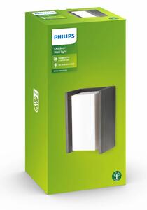 Philips myGarden Bridge Φωτιστικό τοίχου E27 ανθρακί, ρυθμιζόμενος, Μαύρο, Μέταλλο, σύγχρονο
