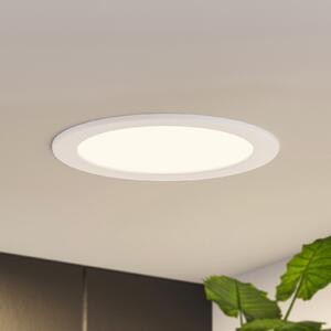 PRIOS Φωτιστικό εσοχής Prios LED Cadance, λευκό, 22 cm, σετ των 10, CCT, ρυθμιζόμενος, Λευκό, Μπάνιο, Αλουμίνιο, σύγχρονο, Φωτιστικά εσοχής στρογγυλά