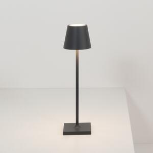 Zafferano Poldina micro μπαταρία, IP65 μαύρο, ρυθμιζόμενος, Μαύρο, Αλουμίνιο, σύγχρονο
