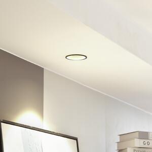 Arcchio LED downlight Niria, μαύρο, 2.700K, ρυθμιζόμενος, Μαύρο, Σαλόνι / τραπεζαρία, Μέταλλο, σύγχρονο