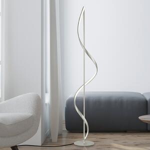 Q-Smart-Home Paul Neuhaus Q-Swing LED φωτιστικό δαπέδου, ατσάλι, ρυθμιζόμενος, Μεταλλικό, Σαλόνι / τραπεζαρία, Μέταλλο, σύγχρονο