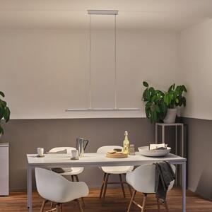 Paulmann Lento LED κρεμαστό ZigBee CCT dim χρώμιο, ρυθμιζόμενος, Γκρι, Σαλόνι / τραπεζαρία, Μέταλλο, σύγχρονο