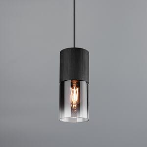 Trio Lighting Robin κρεμαστό φωτιστικό για DUOline, μαύρο/γκρι καπνογόνο, ρυθμιζόμενος, Μαύρο, Σαλόνι / τραπεζαρία, Μέταλλο, σύγχρονο