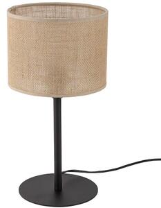 Φωτιστικό Επιτραπέζιο Juta 5552 Φ22x39cm 1xE27 15W Natural-Black TK Lighting