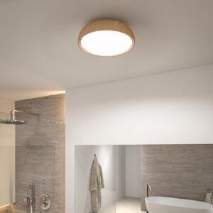 Paulmann Oka LED φωτιστικό οροφής IP44 CCT με εμφάνιση ξύλου, Ξύλου, Μπάνιο, Πλαστικό, σύγχρονο