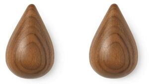 Κρεμάστρα Drop It (Σετ 2Τμχ) 331560 5x8x7,7cm Walnut Normann Copenhagen