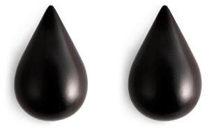 Κρεμάστρα Drop It (Σετ 2Τμχ) 331505 9,3x6x8,7cm Black Normann Copenhagen