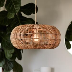 PR Home Zuri κρεμαστό φωτιστικό από μπαστούνι, Ø 51 cm, ρυθμιζόμενος, Ξύλου, Σαλόνι / τραπεζαρία, Ξύλο