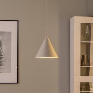 TK Lighting Cono κρεμαστό φωτιστικό, μονόφωτο, Ø 25 cm, μπεζ, ρυθμιζόμενος, Μπεζ, Σαλόνι / τραπεζαρία, Μέταλλο, σύγχρονο