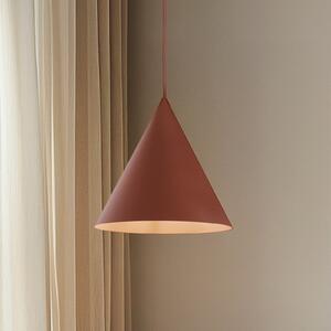 TK Lighting Cono κρεμαστό φωτιστικό, μονόφωτο, Ø 25 cm, κόκκινο τούβλο, ρυθμιζόμενος, Κόκκινο, Σαλόνι / τραπεζαρία, Μέταλλο, σύγχρονο