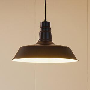 Lindby κρεμαστό φωτιστικό Laylan, μαύρο/λευκό, Ø 46 cm, μέταλλο, ρυθμιζόμενος, Μαύρο, Σαλόνι / τραπεζαρία, Μέταλλο, σύγχρονο
