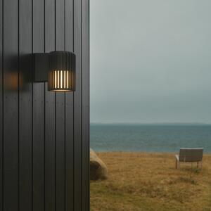 Nordlux Εξωτερικός φωτισμός τοίχου Aludra Seaside, αλουμίνιο, ανθρακί, ρυθμιζόμενος, Μαύρο, Αλουμίνιο