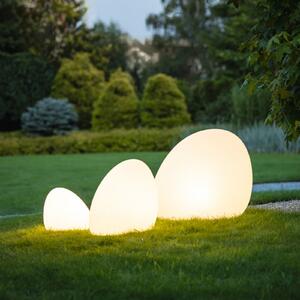 Nowodvorski Lighting Φωτιστικό εξωτερικού χώρου Stone S, 45 x 30 cm, λευκό, πλαστικό, IP44, Λευκό, Πλαστικό, σύγχρονο
