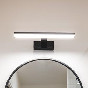 EGLO Φωτιστικό τοίχου LED Pandella 1, μήκος 40 cm, μαύρο, αλουμίνιο, Μαύρο, Μπάνιο, Αλουμίνιο, σύγχρονο