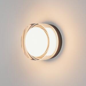 SLV Cyft LED φωτιστικό τοίχου, μαύρο, αλουμίνιο, Ø 13,2 cm, CCT, ρυθμιζόμενος, Μαύρο, Μπάνιο, Αλουμίνιο, σύγχρονο