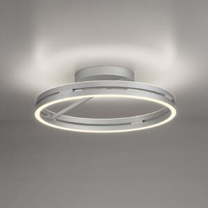 PURE LED φωτιστικό οροφής Loop, αλουμίνιο, μέταλλο, Ø 60 cm CCT, ρυθμιζόμενος, Μεταλλικό, Σαλόνι / τραπεζαρία, Αλουμίνιο, σύγχρονο, Οροφή στρογγυλή άμεση