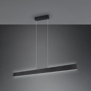 Trio Lighting Galway LED κρεμαστό φωτιστικό, μαύρο ματ, πάνω/κάτω, CCT, μέταλλο, ρυθμιζόμενος, Μαύρο, Σαλόνι / τραπεζαρία, Μέταλλο, σύγχρονο