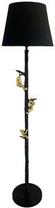 Φωτιστικό Δαπέδου Zacro 306-000017 Φ37x164,5cm E27 60W Black-Gold Inart