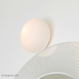 Artemide Φωτιστικό τοίχου Dioscuri, IP65, Ø 25 cm, ρυθμιζόμενος, Λευκό, Διάδρομος, Γυαλί, σχεδιασμός, Σφαίρα