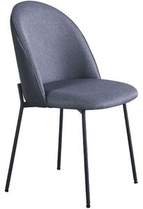 Καρέκλα Cosmo 03-1106 49x54,5x84cm Dark Grey-Black