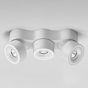 Egger Licht DLS LED προβολέας Clippo Trio, 3 φλόγες, λευκό, ρυθμιζόμενο, ρυθμιζόμενος, Λευκό, Μελέτη / Γραφείο, Μέταλλο, σύγχρονο